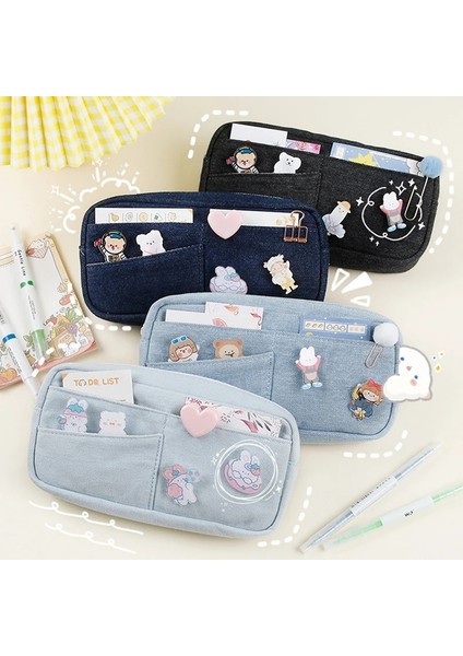 D Tarzı Büyük Kapasiteli Kalem Kutuları Kawaii Kalem Kutusu Trousse Kırtasiye Aksesuarları Tuval Estuche Escolar Okul Malzemeleri Kalem Kutusu (Yurt Dışından) modelleri