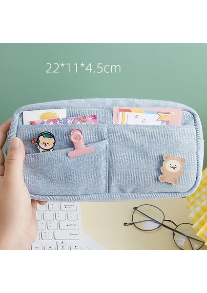 D Tarzı Büyük Kapasiteli Kalem Kutuları Kawaii Kalem Kutusu Trousse Kırtasiye Aksesuarları Tuval Estuche Escolar Okul Malzemeleri Kalem Kutusu (Yurt Dışından) indirimleri