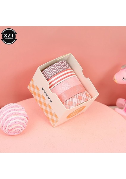 Düz Renk 4 Stil 5 Rulo Düz Renk Washi Bant Düzenleyici Dekoratif Maskeleme Bandı Seti Sevimli Scrapbooking Yapışkan Bant Okul Kırtasiye (Yurt Dışından) indirimleri