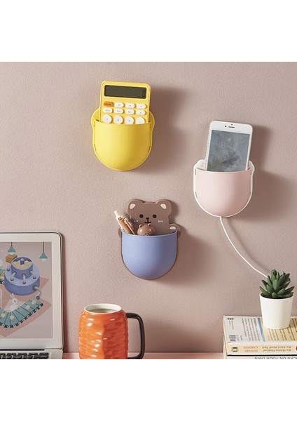 HG66594YW-L Tarzı 1 Adet Sevimli Kalem Makyaj Kutusu Kutusu Yumruk Masası Kalemlik Ücretsiz Kalem Konteyner Telefon Şarj Kutusu Ev Ofis Masa Üstü Organiser (Yurt Dışından) indirimleri