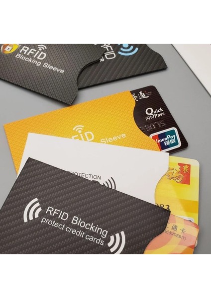 Bifeng Shop Q 10 Adet Tarzı Anti Rfid Cüzdan Engelleme Okuyucu Kilidi Banka Kartı Tutacağı Kimlik Banka Kartı Kılıf Koruma Metal Kredi Kartı Tutacağı Alüminyum (Yurt Dışından)