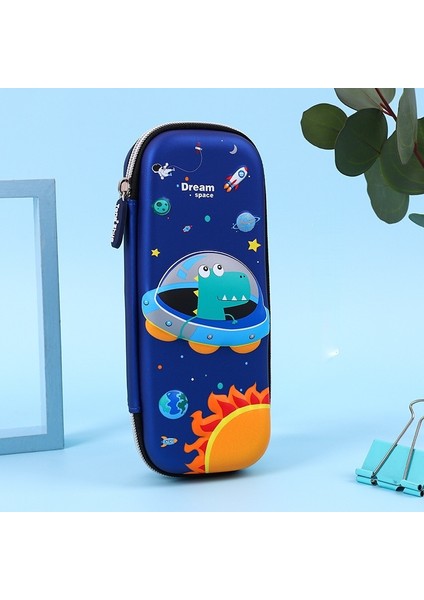 C Tarzı 3D Eva Kalem Kutusu Çocuk Karikatür Uzay Astronot Baskılı Kalem Kutusu Çevre Dostu Kırtasiye Kutusu Çocuklar Hediyeler (Yurt Dışından)