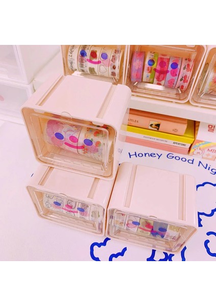 Masa Düzenleyici Saklama Kutusu Washi Bant Kırtasiye Malzemesi Saklama Kutusu Kawaii Ofis Aksesuarları Organizatör Masası (Yurt Dışından) fiyatları