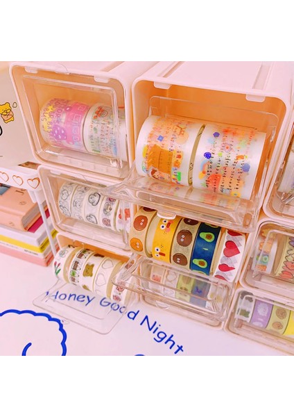 Masa Düzenleyici Saklama Kutusu Washi Bant Kırtasiye Malzemesi Saklama Kutusu Kawaii Ofis Aksesuarları Organizatör Masası (Yurt Dışından) modelleri