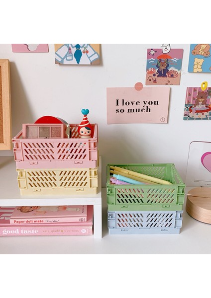 Bir Stil 1 Adet Mini Masaüstü Krem Rengi Plastik Katlanabilir Sabit Organizatör Kalem Kalem Maskeleme Bandı Küçük Şey Depolama (Yurt Dışından) fiyatları