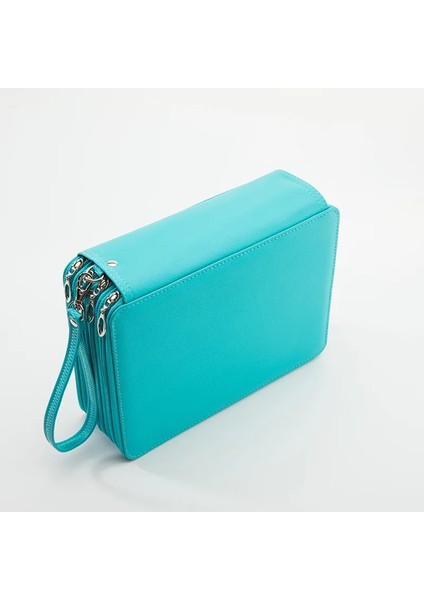 Mavi Stil 72 Delik Okul Kalem Kutusu Büyük Kalem Kutusu Kız Erkek Kartuş Çantası Büyük Kalem Kutusu 4 Katmanlar Ceza Kırtasiye Kese Malzemeleri (Yurt Dışından)