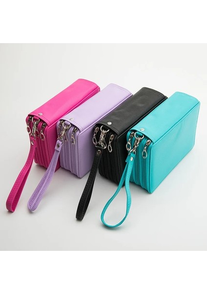 Mavi Stil 72 Delik Okul Kalem Kutusu Büyük Kalem Kutusu Kız Erkek Kartuş Çantası Büyük Kalem Kutusu 4 Katmanlar Ceza Kırtasiye Kese Malzemeleri (Yurt Dışından) indirimleri