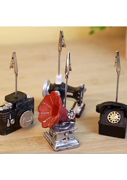 Bir Stil 1 Parça Yaratıcı Vintage Masa Notları Klasörü Mesaj ve Fotoğraf Ataş Stander Tutucu Okul Ofis Kırtasiye Malzemeleri (Yurt Dışından) indirimleri