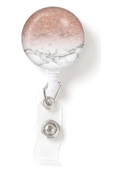 No.6 Tarzı Ebru Geri Çekilebilir Rozet Makarası Güzel Mermer Çatlak Rozet Tutucu Aksesuarları Kimlik Kelime Kartı Erişim Tutucu Klip Iş Malzemeleri (Yurt Dışından) modelleri