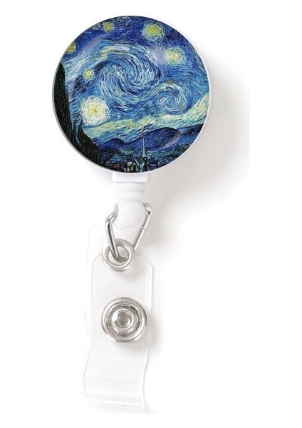 No.6 Tarzı Ebru Geri Çekilebilir Rozet Makarası Güzel Mermer Çatlak Rozet Tutucu Aksesuarları Kimlik Kelime Kartı Erişim Tutucu Klip Iş Malzemeleri (Yurt Dışından) indirimleri