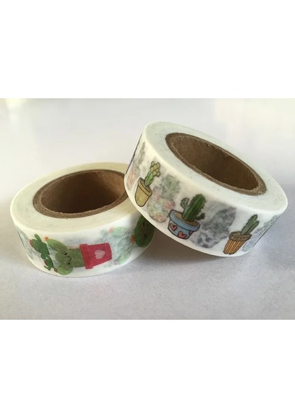 NO.1483 Stili S Beden Jiataihe Washi Bant Kaktüs Japon Kağıdı Washi Bant Kaktüs Sıcak Hava Balonu Maskeleme Bandı Bayramlar (Yurt Dışından) indirimleri