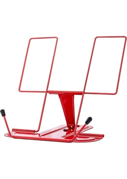 Kırmızı Stil Ayarlanabilir Kitap Tutucu Standı Mutfak Kitaplık Çocuk Okuma Için Metal Sayfa Klipleri (Yurt Dışından)