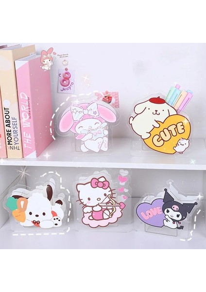 A8 Tarzı Sanrio Kalem Tutucu Akrilik Kalem Konteyner Kawaii Hello Kitty Melodi Kuromamoroll Kalem Kovası Saklama Kutusu Kırtasiye Malzemeleri (Yurt Dışından) modelleri