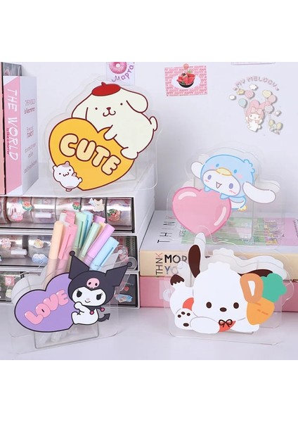 A8 Tarzı Sanrio Kalem Tutucu Akrilik Kalem Konteyner Kawaii Hello Kitty Melodi Kuromamoroll Kalem Kovası Saklama Kutusu Kırtasiye Malzemeleri (Yurt Dışından) indirimleri