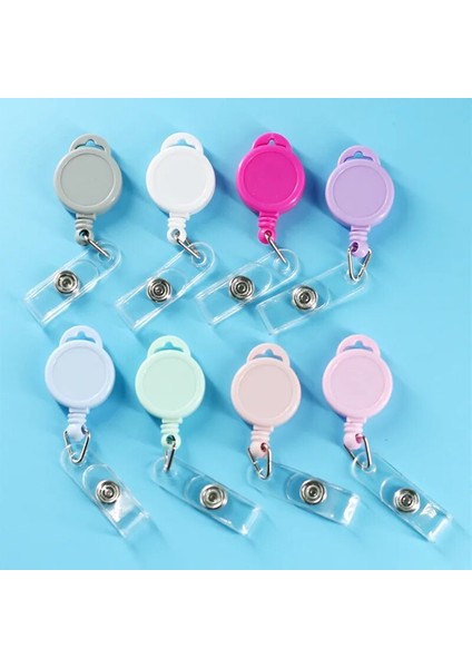 Gri Tarzı Mmple Geri Çekilebilir Rozet Makarası Kimliği Adı Etiketi Kart Sahibinin Aksesuarları Anti-Kayıp Clool Ofis Iş Malzemeleri (Yurt Dışından) modelleri