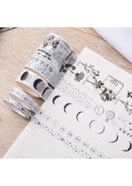 No.2 Tarzı Ack Flamingo Çiçek Kız Günlüğü Mermi Washi Bant Seti Dıy Scrapbooking Sticker Etiket Maskeleme Bandı Okul Ofis Tedarik (Yurt Dışından)