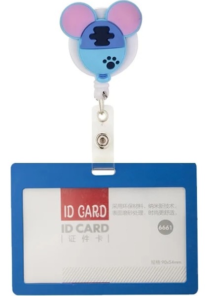 No.16 Tarzı Sıcak Saleece En Li Silikon Anime Geri Çekilebilir Hemşire Rozeti Tutucu Makara Sevimli Öğrenci Kımlık Kartı Tutucu Anahtarlıklar Kordon (Yurt Dışından)