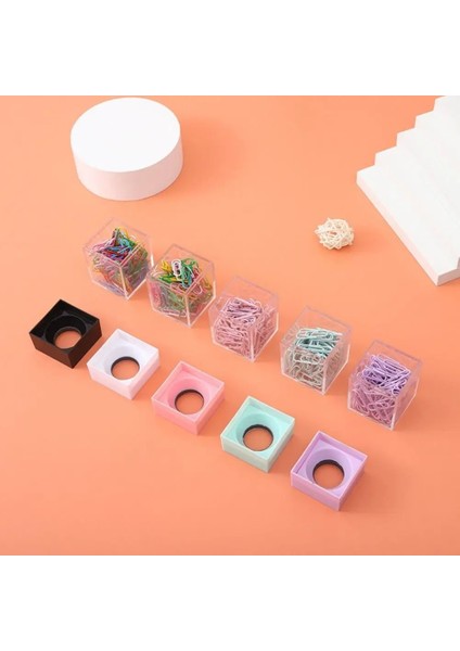 Siyah Stil Şeffaf Ataş Saklama Kutusu Klipler Dağıtıcı Manyetik Emme Kutusu Ataç Tutucu Kırtasiye Taşınabilir Ofis Malzemeleri (Yurt Dışından) indirimleri