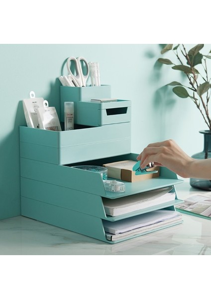C-Kirli Beyaz Tarzı Ofis Masa Üstü Organiser A4 Kağıt Çekmecesi Saklama Kutusu Istiflenebilir Dosya Dolabı Kalemlik Belge Kutusu Tutucu A4 Boyutu Saklama Kutusu (Yurt Dışından) modelleri