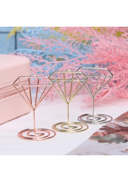 Kalp - Gümüş Tarzı Mini Metal Kalp Şekli Masa Numaraları Tutucu Kelepçeler Standı Düğün Malzemeleri Masaüstü Dekorasyon Gül Altın Fotoğraf Klipleri Parti Malzemeleri (Yurt Dışından) fiyatları