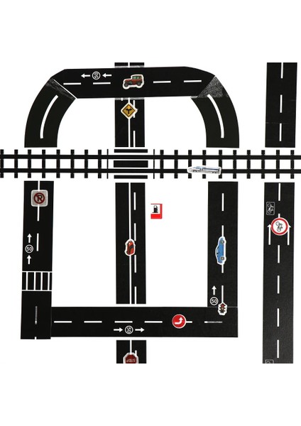 D-5 Adet Tarzı Yaratıcı Yapışkanlı Maskeleme Bandı Trafik Demiryolu Yol Dergisi Washi Bant Scrapbooking Etiket Etiket Yük Işaretleri Güvenlik Eğitimi (Yurt Dışından) fiyatları