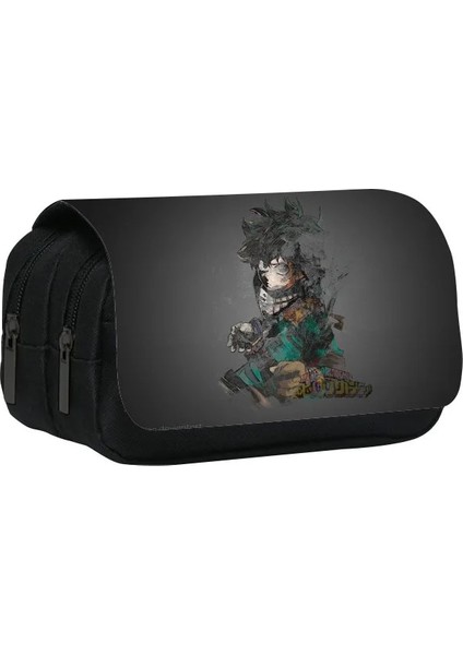 No.10 Stili My Hero Academia Anime Kalem Kutuları Yüksek Kapasiteli Kalem Çantaları Karikatür Baskı Midoriya Izuku Kalem Çantası Sevimli Öğrenci Kırtasiye (Yurt Dışından)