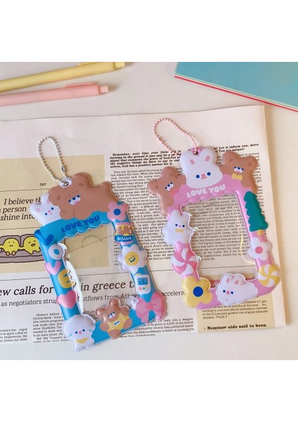 No.1 Stili Ins Stil Ayı Kart Sahibinin Kawaii Kampüs Otobüs Kartı Kordon Koruyucu Kapak Zincir Koruyucu Idol Fotocard Kollu Okul Kaynağı (Yurt Dışından) modelleri