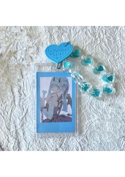 B6 Tarzı Mınkys Yeni Varış Kawa Kpop Fotoğraflı Kart Tutucu Kredi Kımlık Banka Kartı Fotoğraf Ekran Tutucu Otobüs Kartı Koruyucu Kılıf Kolye (Yurt Dışından)