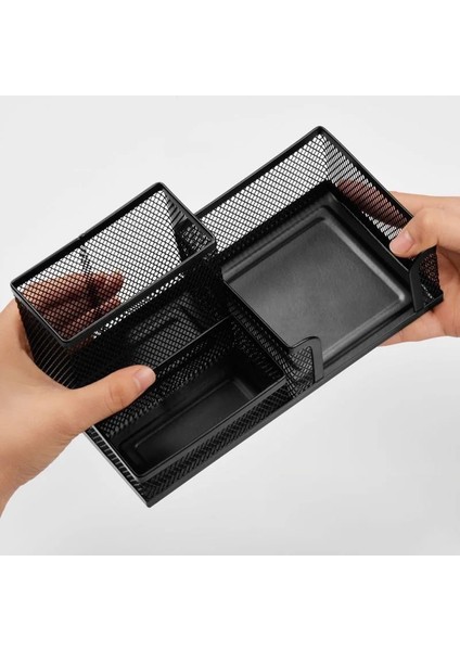 Siyah Stil Masa Kırtasiye Organizatör Yaratıcı Metal Kalemlik Kalem Dosya Depolama Rafı 3 Izgara Saklama Kutusu Ofis Aksesuarları (Yurt Dışından) indirimleri