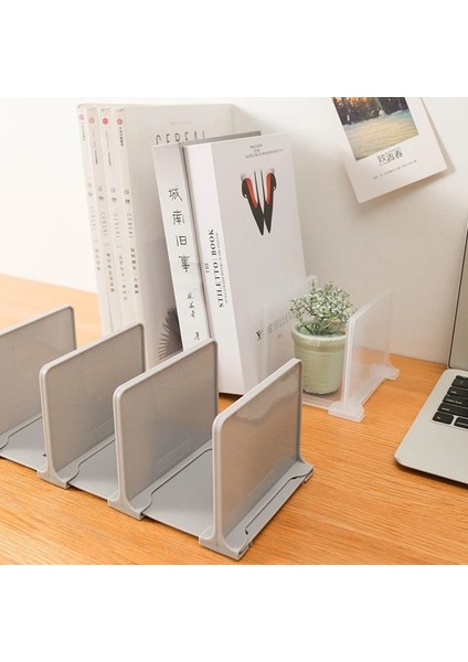 Gri Tarzı Kızlar Için Ince Kitap Raf Tutucu Dekoratif Kitap Tıpalar Sıralayıcısı Dosya Organizatör (Yurt Dışından) indirimleri
