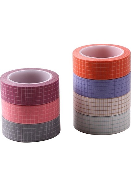 Fg-10 Stili Temel Geometri Izgara Çizgileri Düz Renk Washi Bant Scrapbooking Diy Maskeleme Bandı Kırtasiye Okul Ofis Malzemeleri Dekor Kawaii (Yurt Dışından) indirimleri