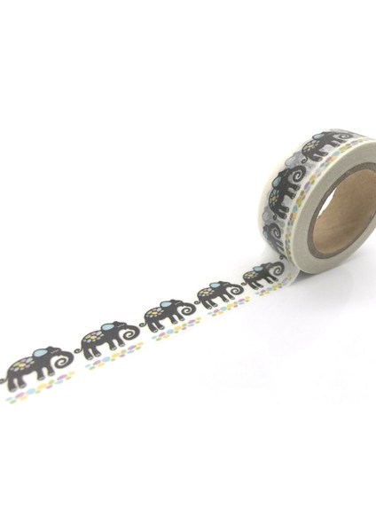 NO.1232 Tarzı S Beden En Çok Satan Tasarımlar (Yağmur Damlası, Fil, Kedi, Çiçek, Bayrak) Dekoratif Jiataihewashi Bant Dıy Scrapbooking Maskeleme Bandı Okul Kaynağı (Yurt Dışından)