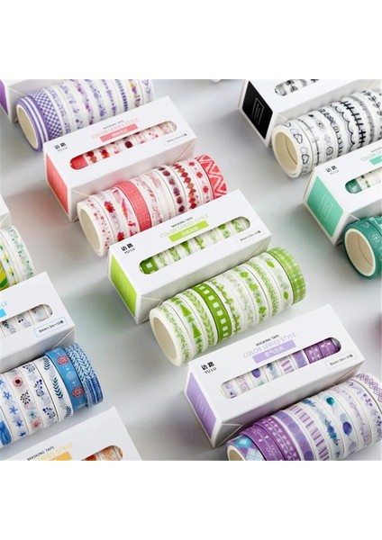 Kırmızı Stil Lot Ocean Stars Wisteria Çiçek Sevimli Kağıt Maskeleme Washi Bant Seti Japon Kırtasiye Kawaii Scrapbooking Malzemeleri Sticker (Yurt Dışından) fiyatları
