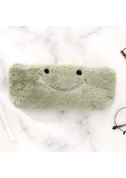 Bir Stil Kalem Kutusu Kawaii Kırtasiye Kalem Kutusu Sevimli Dinozor Parkı Pluool Yuvarlak Kalem Kutusu Malzemeleri Kalem Çantası Okul Kalem Çantası (Yurt Dışından)