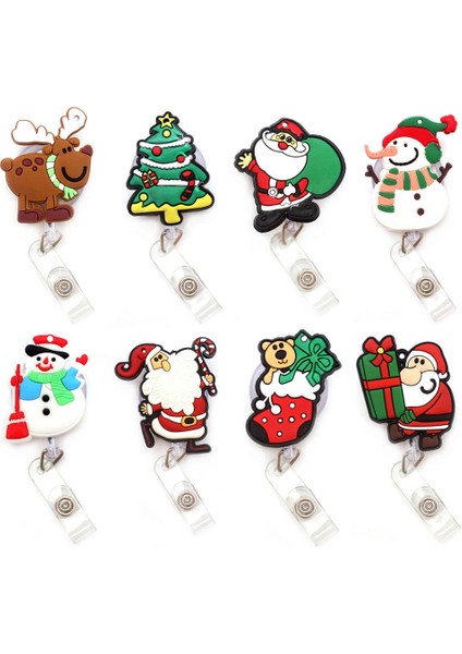 Sarı Stil Renkler Mutlu Noel Baba Tarzı Palyaço Geri Çekilebilir Yaratıcı Rozet Kart Sahibinin Makara Hemşire Sergisi Enfermera Isim Kartı Sandığı (Yurt Dışından) fiyatları