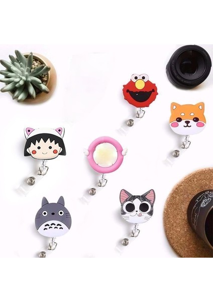 No.13 Tarzı 2020 Yeni Tasarım Silikon Geri Çekilebilir Öğrenci Hemşire Rozet Makarası Klip Karikatür Kedi Enfermera Kimlik Kartı Rozet Tutucu Aksesuarları (Yurt Dışından) modelleri