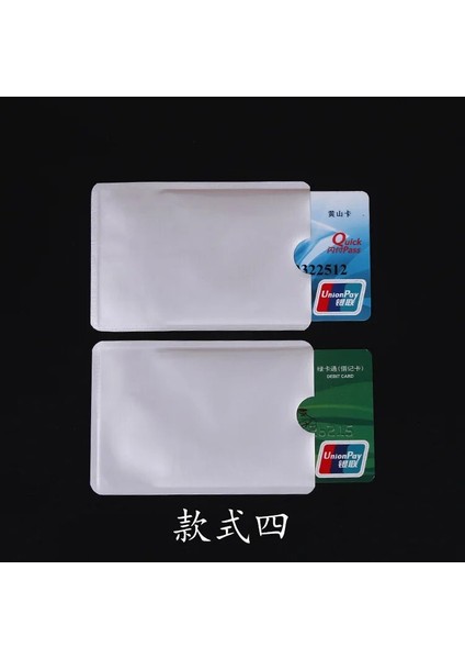 R 10 Adet Tarzı Anti Rfid Cüzdan Engelleme Okuyucu Kilidi Banka Kartı Tutacağı Kimlik Banka Kartı Kılıf Koruma Metal Kredi Kartı Tutacağı Alüminyum (Yurt Dışından)