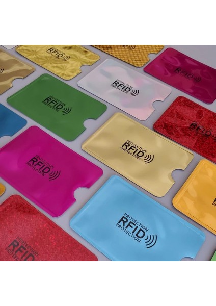 R 10 Adet Tarzı Anti Rfid Cüzdan Engelleme Okuyucu Kilidi Banka Kartı Tutacağı Kimlik Banka Kartı Kılıf Koruma Metal Kredi Kartı Tutacağı Alüminyum (Yurt Dışından) indirimleri