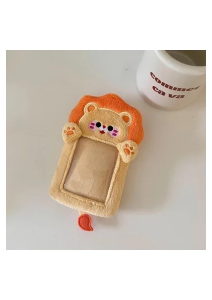 L1 Stili Kawaii Karikatür Hayvan Serisi Yumuşak Peluş 3 Inç Kpop Fotoğraflı Kart Tutucu Fotoğraf Kartı Tutucu Çanta Kolye Okul Kırtasiye (Yurt Dışından)