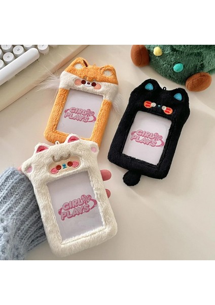 L1 Stili Kawaii Karikatür Hayvan Serisi Yumuşak Peluş 3 Inç Kpop Fotoğraflı Kart Tutucu Fotoğraf Kartı Tutucu Çanta Kolye Okul Kırtasiye (Yurt Dışından) indirimleri