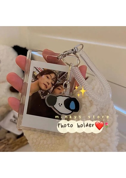 Kaplan Tarzı Mınkys Yeni Varış Kawaii Köpek Akrilik Şeffaf Kpop Fotocard Tutucu Fotoğraf Kartı Idol Tutucu Kolye ile Kollu Toplamak (Yurt Dışından) fiyatları