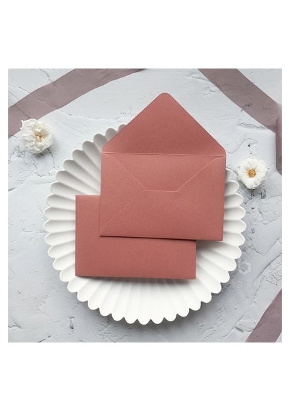 Açık Gri Tarzı (5 Adetlot) Flek Serisi Japon Rosa Kağıt Zarflar Düğün Davetiyesi Tebrik Kartları (Yurt Dışından)