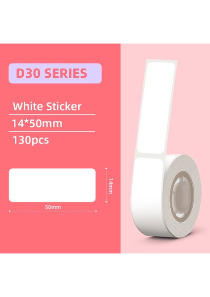 3x Beyaz 14X50MM Stili 3 Rollsbox Phomemo Whitetransparency Termal Etiket D30 Kağıt Etiket D30 Taşınabilir Kendinden Yapışkanlı Etiket Yazıcısı Için Bpa Içermez (Yurt Dışından)