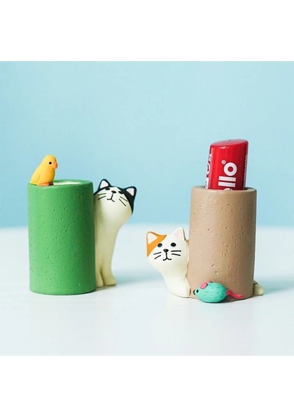 C Tarzı Sevimli Kedi Alıcı Fareler Kalemlik Kırtasiye Depolama Ofis Aletleri Kalem Tutucu Kalem Standı Kalem Organizatör Sevimli Masa Aksesuarları (Yurt Dışından) fiyatları