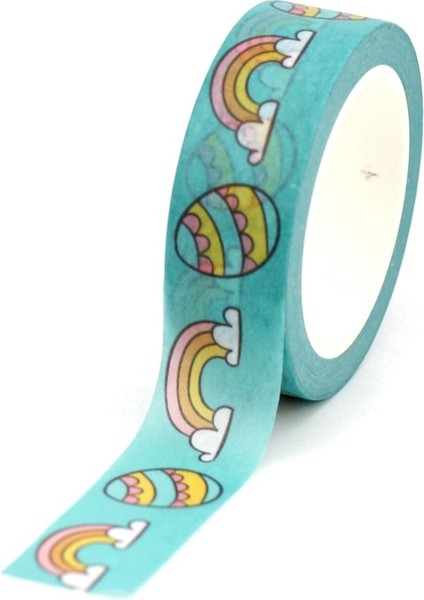 NO.750 Stili 2022 Yenı 1 Adet Dekoratif Paskalya Yumurtaları Mavi Tavşan Civciv Washi Bantlar Set Kağıt Planlayıcısı Scrapbooking Maskeleme Bandı Sevimli Kırtasiye (Yurt Dışından)