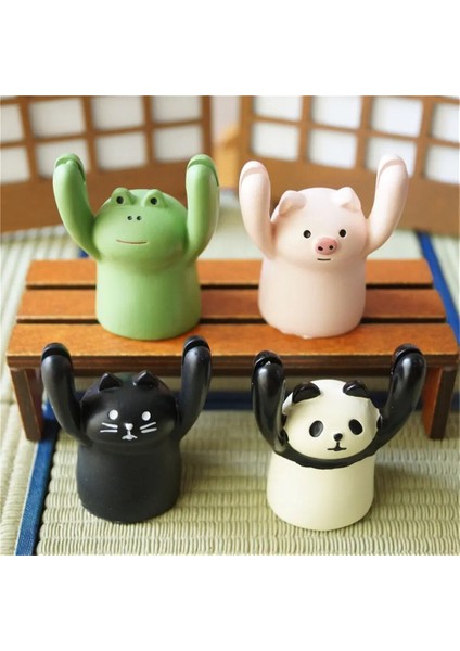 B Tarzı Sevimli Karikatür Domuz Panda Kedi Kurbağa Not Klip Kart Sahibinin Güzel Fotoğraf Standı Kawaii Kek Süslemeleri Kart Sahibinin Masa Organizatör (Yurt Dışından) indirimleri