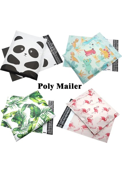 Mavi Çiçekler Stili Oly Mailers cm Hediyelik Bez Ambalaj Posta Postaları Butik Logo Baskı Kurye Çantaları Paket G Zarflar (Yurt Dışından) fiyatları