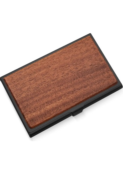 No.3 Tarzı Ezone Ahşap Ince Kartvizitlik Ekran Tutucu Unisex Ceviz Ahşap Kart Kutuları Masa Masaüstü Adı Banka Kımlık Kartı Standı Ofis Için (Yurt Dışından)