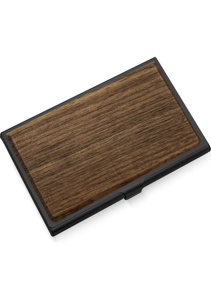 No.3 Tarzı Ezone Ahşap Ince Kartvizitlik Ekran Tutucu Unisex Ceviz Ahşap Kart Kutuları Masa Masaüstü Adı Banka Kımlık Kartı Standı Ofis Için (Yurt Dışından) fiyatları