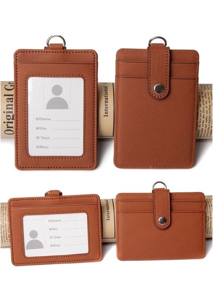 No.14 Tarzı Boyunluklar Kimlik Kartı Tutucu Deri Otobüs Pasosu Kılıfı Erkek Kadın Banka Kredi Kartı Tutacağı Askı Kart Sahibi (Yurt Dışından) fırsatları